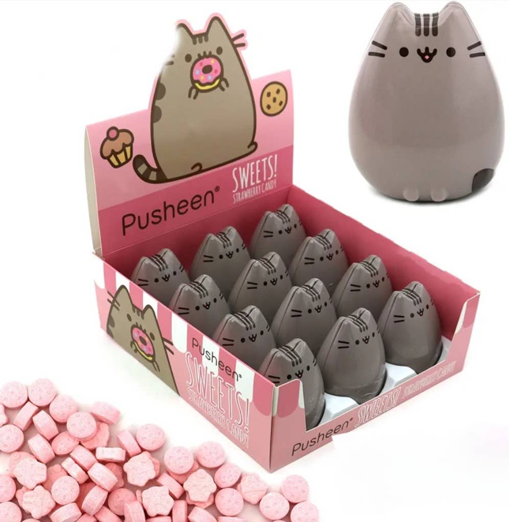 Majestic Wholesale - Wholesale Hard Candy - Pusheen Sweets Strawberry Candy – 1.5oz Tin, 12ct1