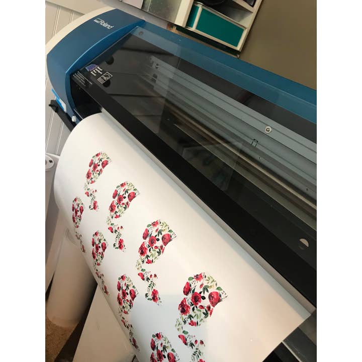 Decal // Michigan ~ "Peppermint" Floral Michigan for wholesale by Simply Stated