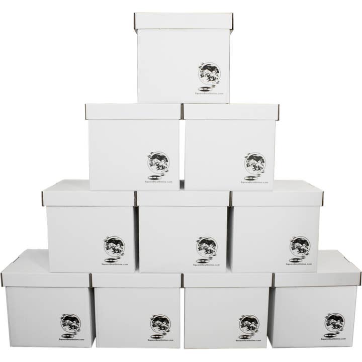 Square Deal Recordings & Supplies – wholesale Storage Bin – Cardboard 12" Record Storage Box - Holds Up To 90 Records2