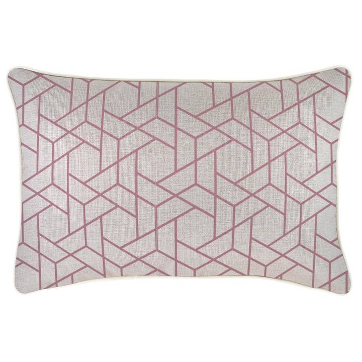 Cushion Cover-With Piping-Milan Rose-35cm x 50cm for wholesale by Escape To Paradise