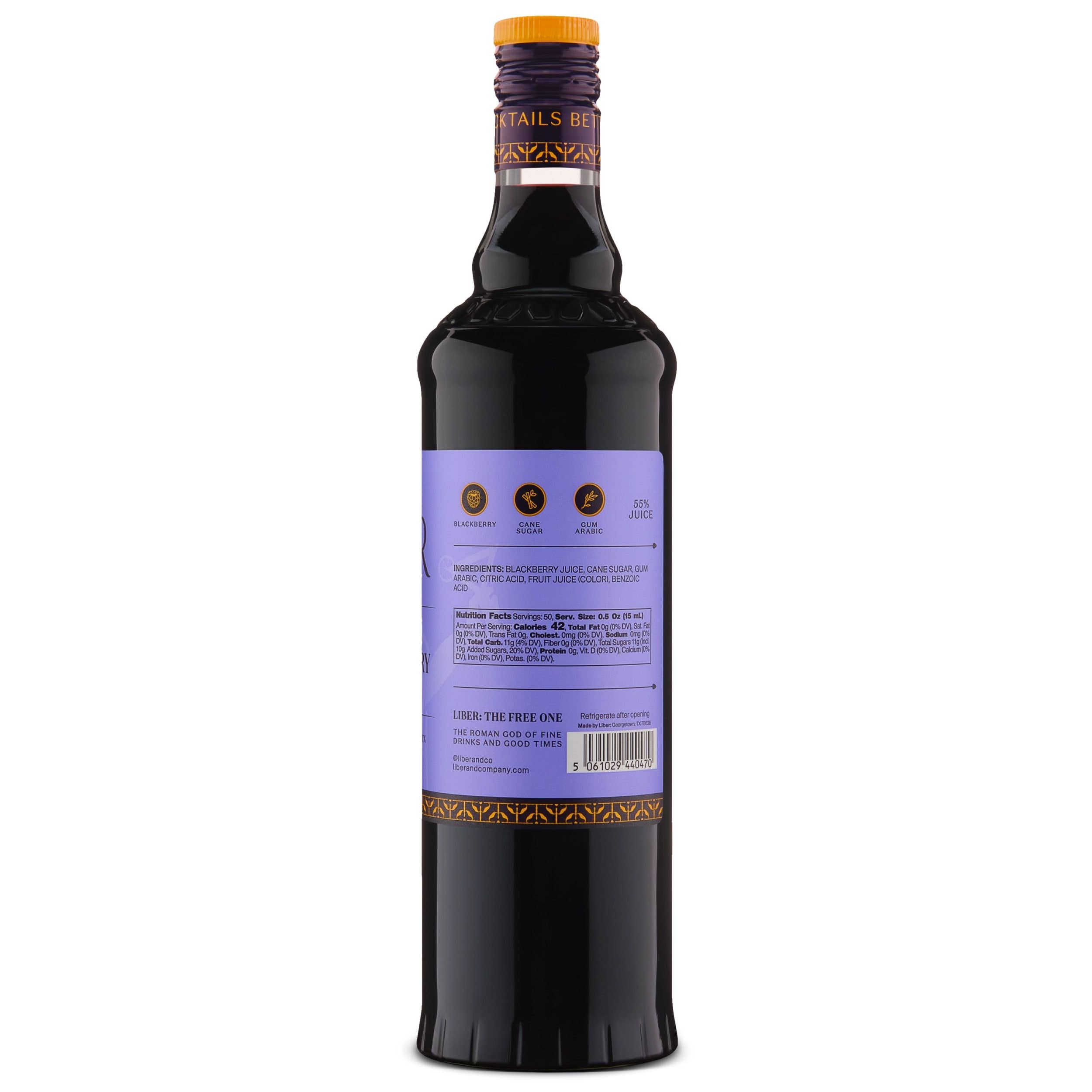 Liber & Co. - Wholesale Cocktail Mix/Syrup - Marion Blackberry Syrup2