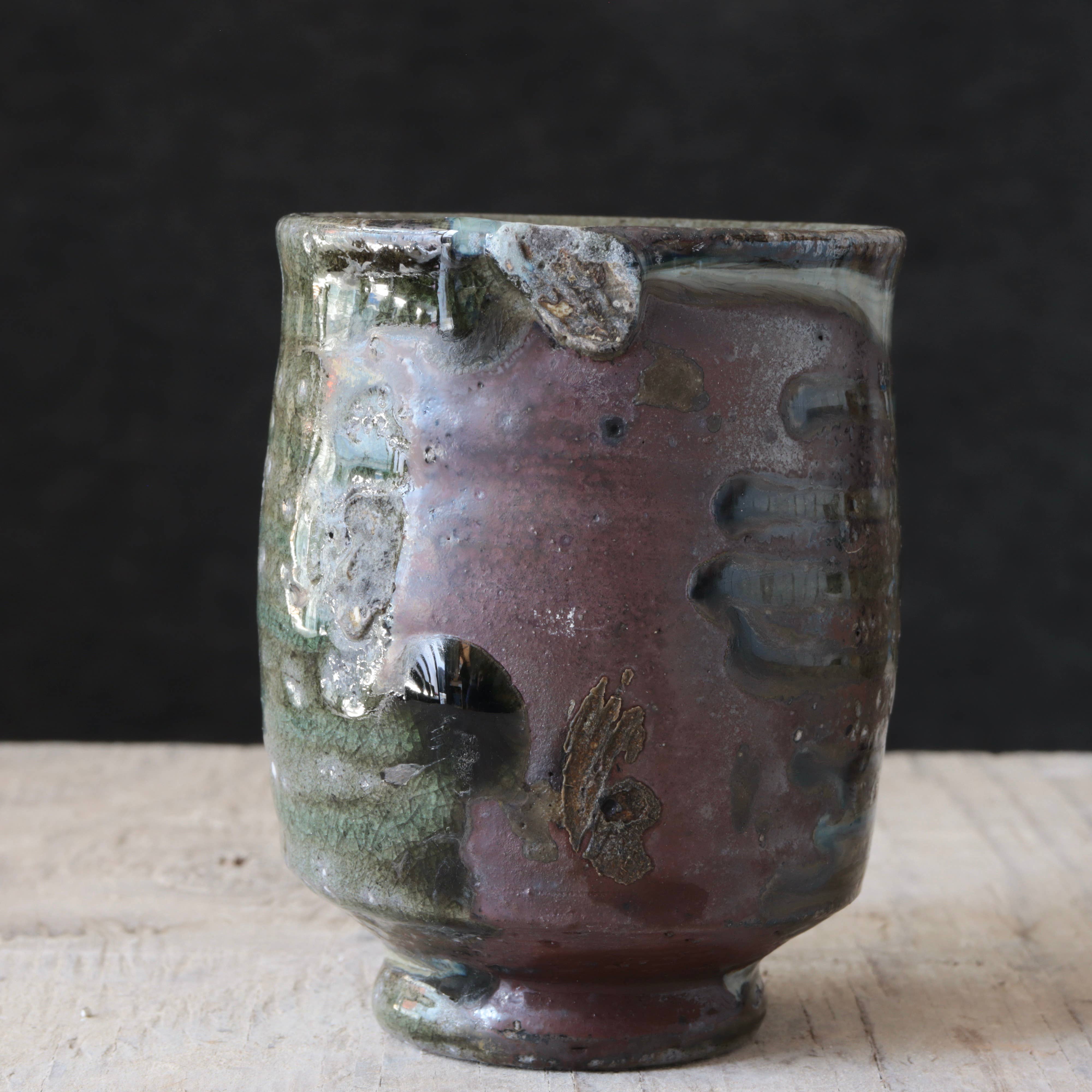 Matt Fishman Pottery - Wholesale Coffee Mug - Wild Clay Drippy Soda Fired Cups 7