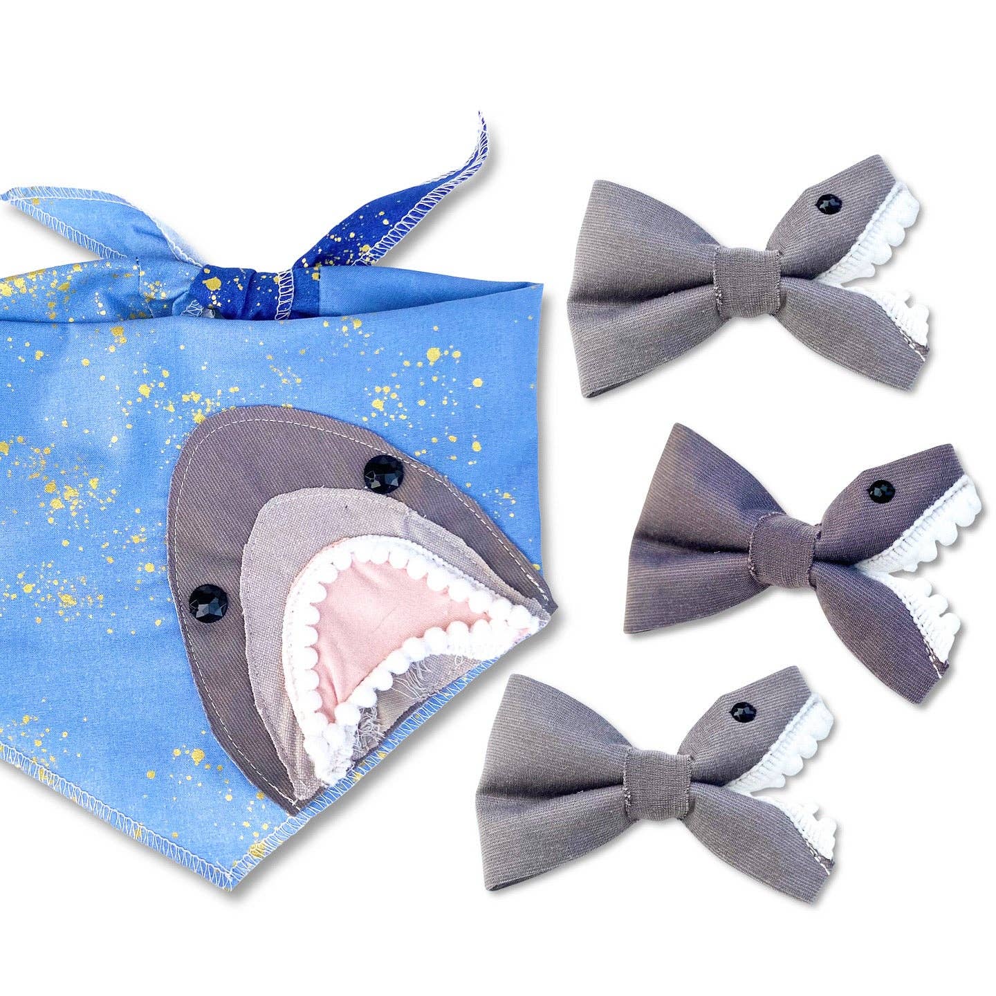 doggish - Wholesale Pet Bow Tie - Dog - Shark Bait handmade jawsome dog bow accessory summer4