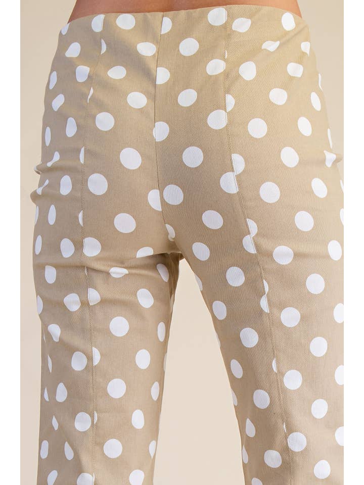 Glam - Wholesale Pants - Women's - Flare Crop Dot Pants19