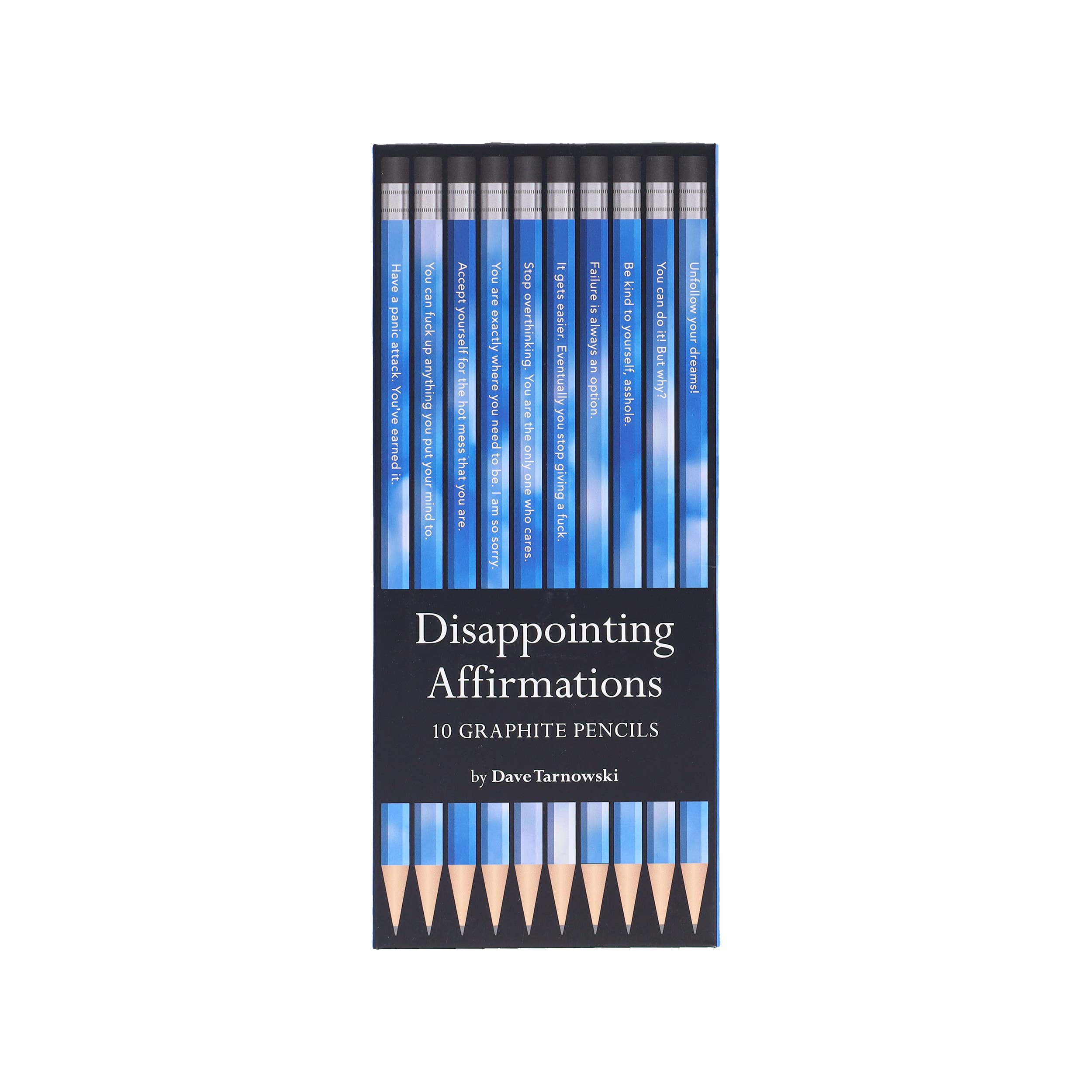 Chronicle Books - Wholesale Pencil - Disappointing Affirmations Pencils1