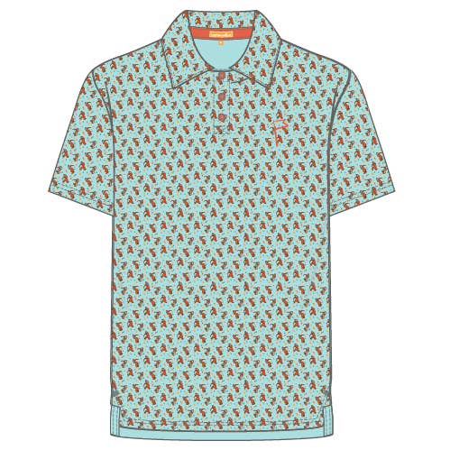 Honey Hole Outdoors - Wholesale Polo - Men's - Performance Polo - Crawfish Party