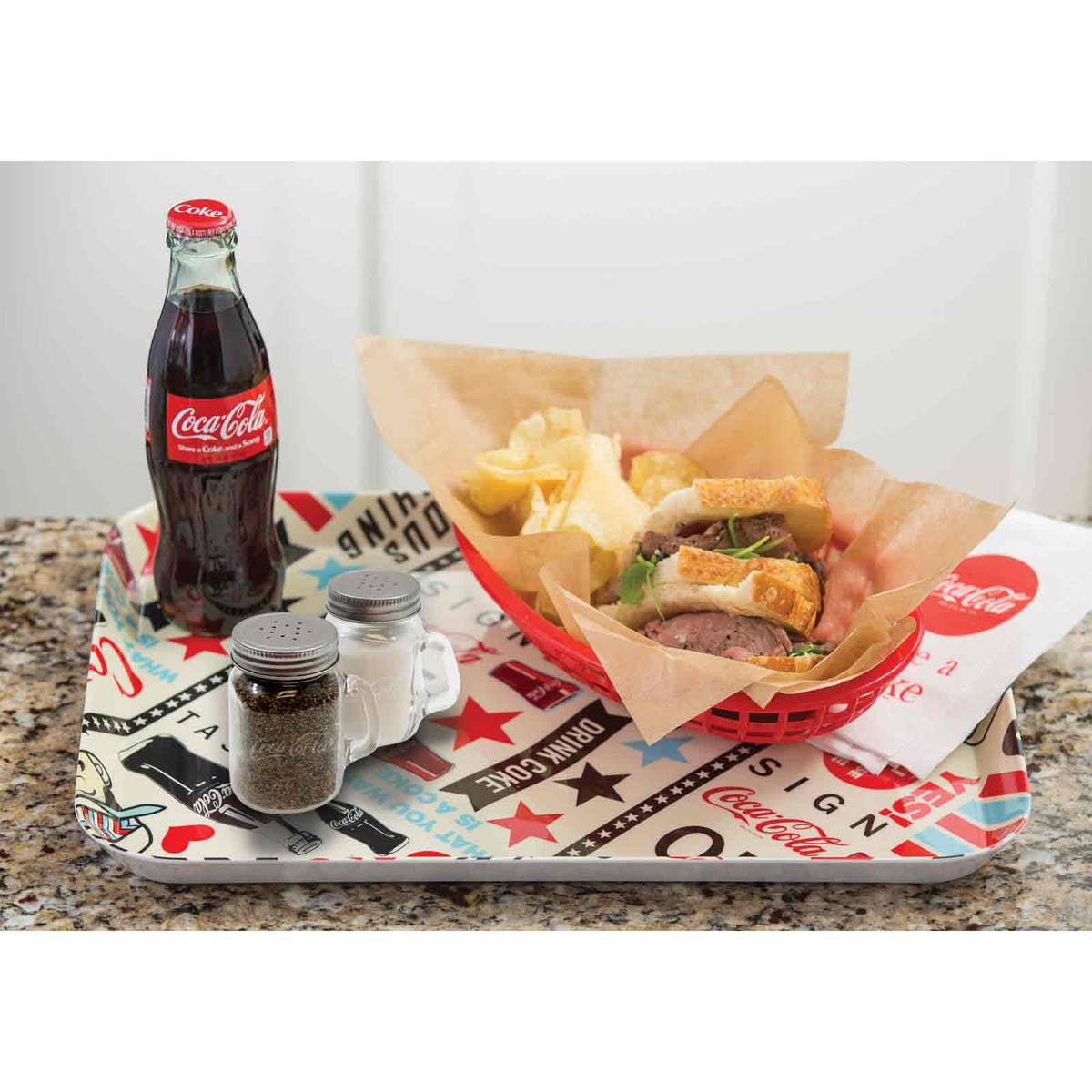 TableCraft Products Company - Wholesale Salt & Pepper Shaker Set - Coca-Cola Mason Salt & Pepper Shaker, Glass2