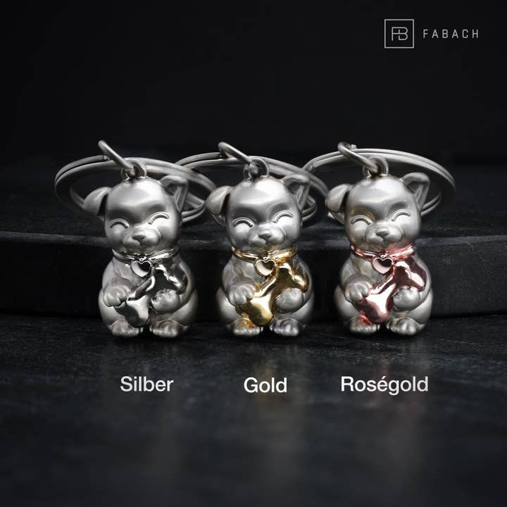 FABACH – Die Schlüsselanhänger-Schmiede - Wholesale Keychain - Unisex - “Puppy” dog keychain - cute puppy pendant - lucky charm and gift for dog lovers6
