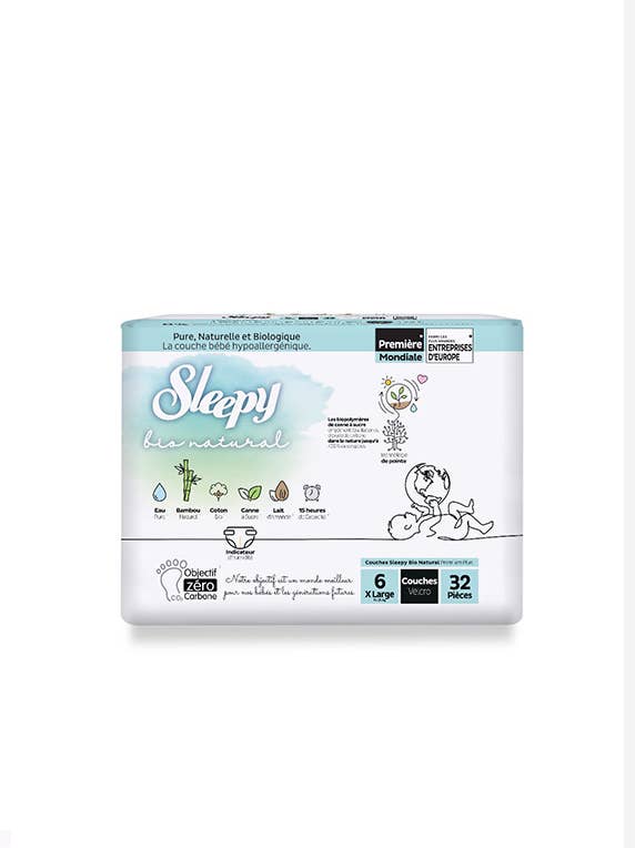 sleepy - Vendita all'ingrosso Pannolino (non in tessuto) - Neonati - Sleepy Bio Natural - Pannolini per bambini taglia 6: 15-25 kg1