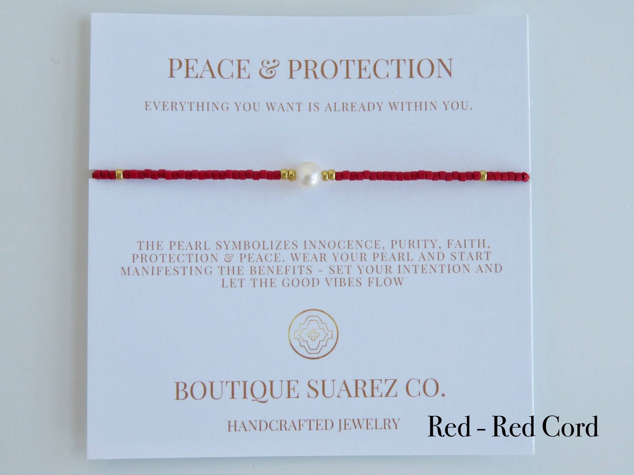 Boutique Suarez Co. - Wholesale Beaded Bracelet - Manifest Peace - Pearl Bracelet2