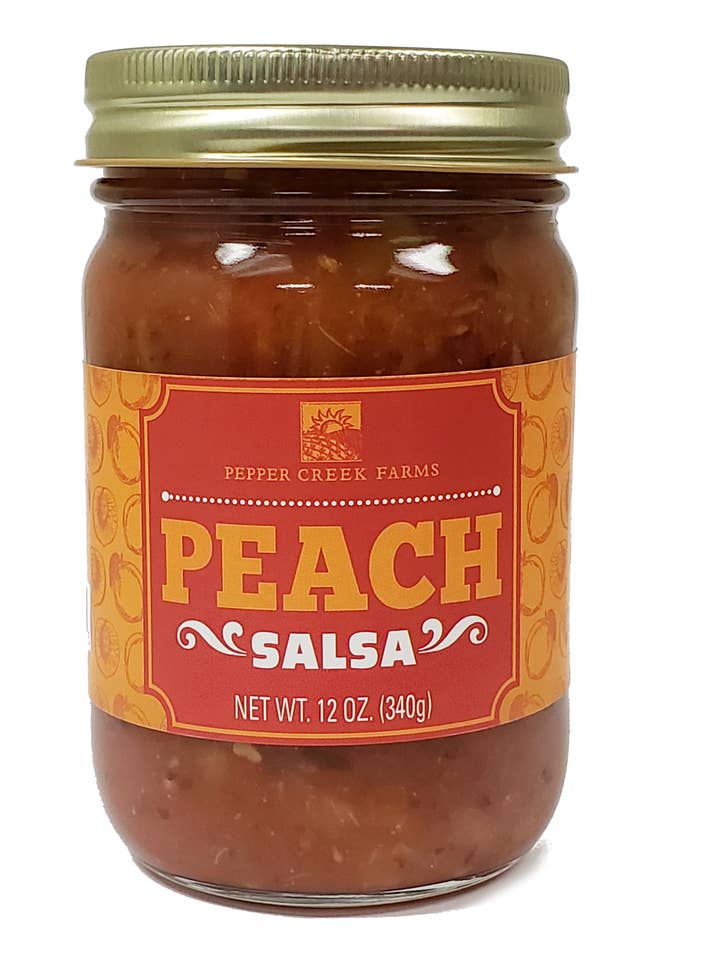 Peach Salsa 12 Oz. for wholesale by Pepper Creek Farms