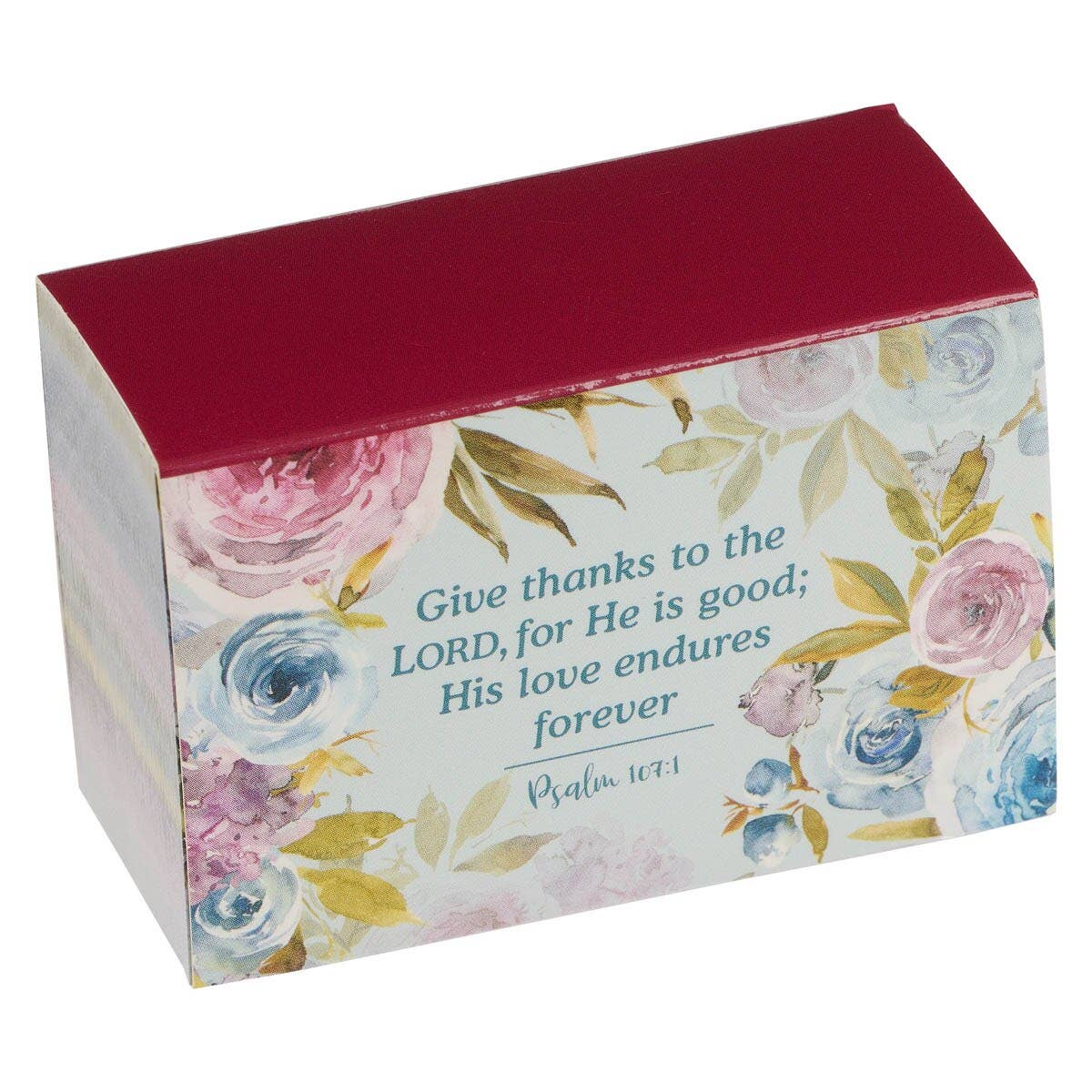 Christian Art Gifts - Wholesale Jar - Give Thanks Pink Ranunculus Glass Gratitude Jar with Cards -2