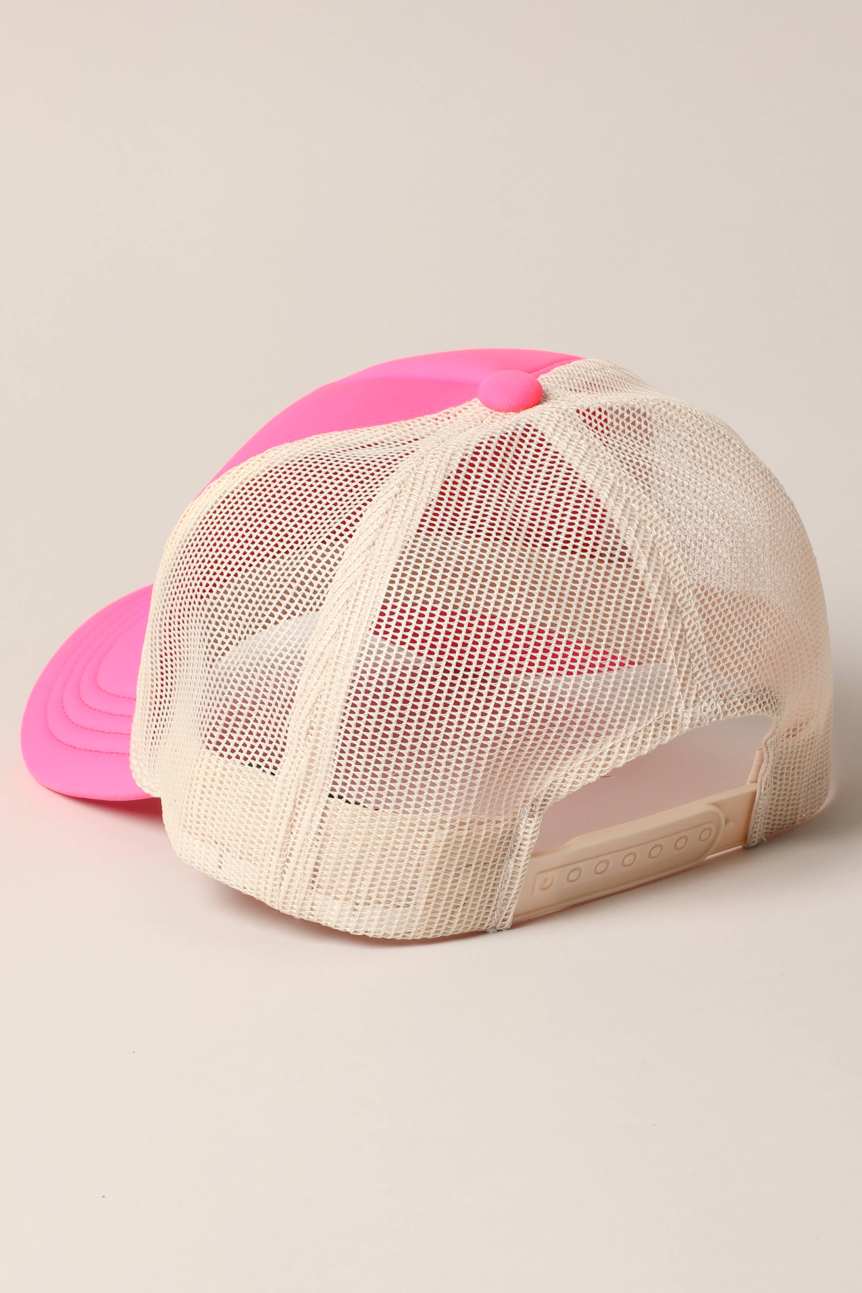 Fashion City – wholesale Trucker hat – Women’s – Plain Foam Rope Mesh Back Trucker Hat 24