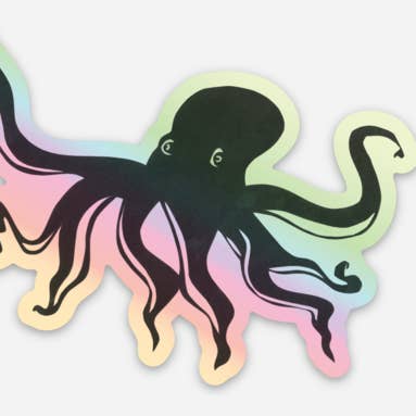 Octopus Sticker – Holographic for wholesale by Sara Delighted