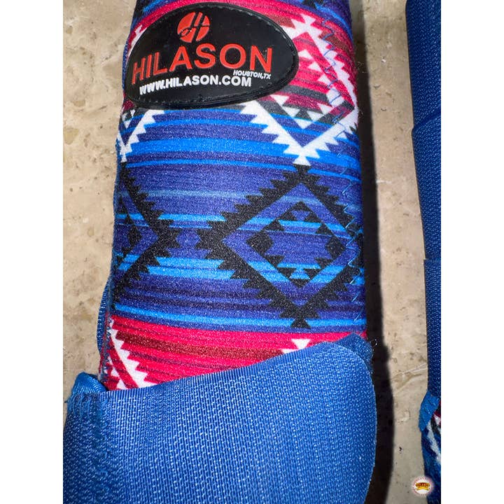 HILASON - Wholesale Horseback Riding Gear - L M S Horse Front Rear Hind Leg Sport Boots Set of 4 Blue