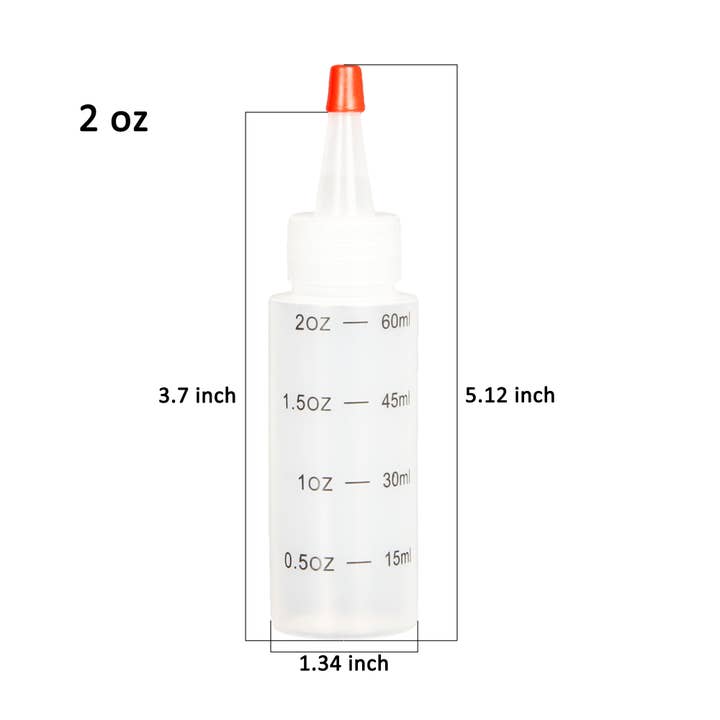Youngever - Wholesale Food Storage Container - Youngever 16 Pack 2OZ Plastic Squeeze Condiment Bottles
