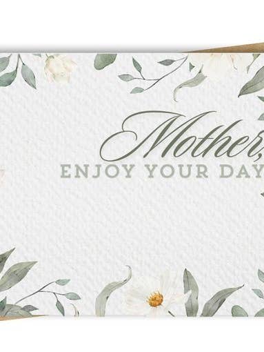 Watercolour Floral Mother's Day Card Inc. Kraft Envelope for wholesale by Paper Kuts