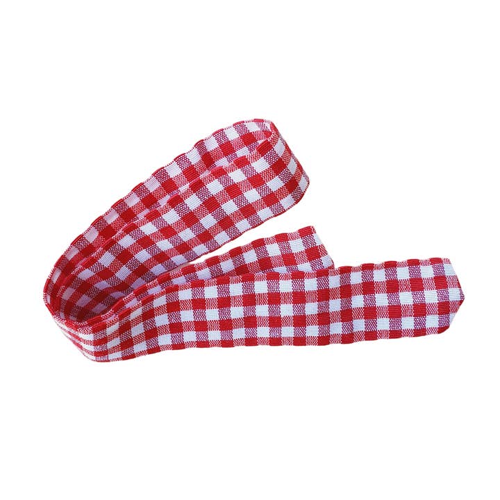 Vichy Red Headband for wholesale by Maman Poule et Papa Coq