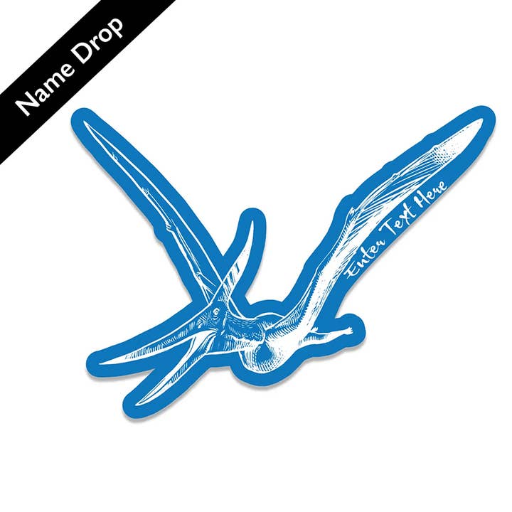 Counter Couture - Wholesale Sticker - Pterodactyl Name Drop Sticker | Customizable