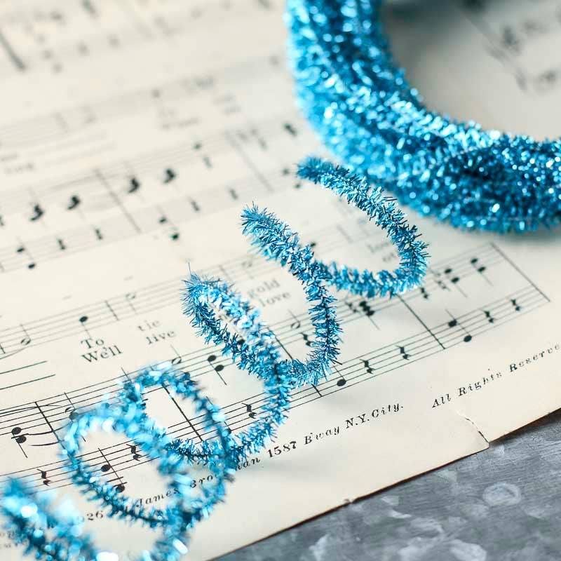 Factory Direct Craft - Wholesale Ornament Set - 10 Yards Tinsel Skinny Wired Cord Garland - Select Color2