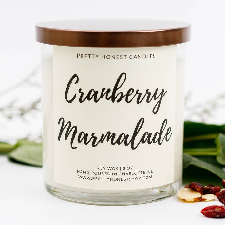 Vela de soja de mermelada de arándano para venta al por mayor de Pretty Honest Candles
