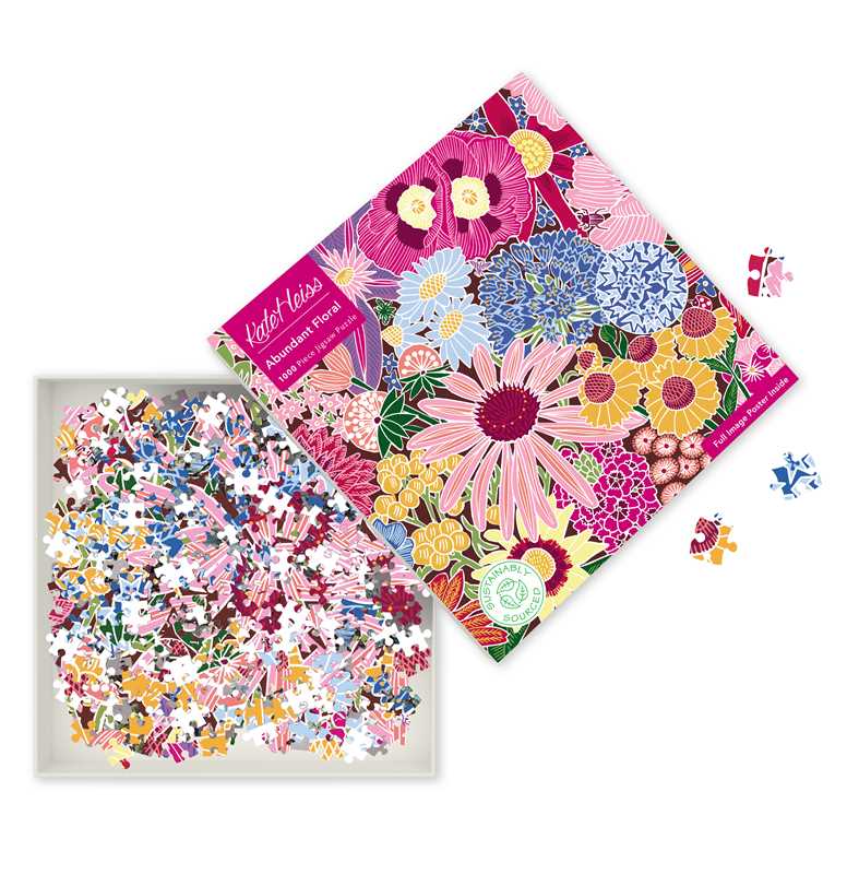 Simon & Schuster - Wholesale Puzzle - Adult - Adult Sustainable Jigsaw Puzzle Kate Heiss: Abundant Floral by1