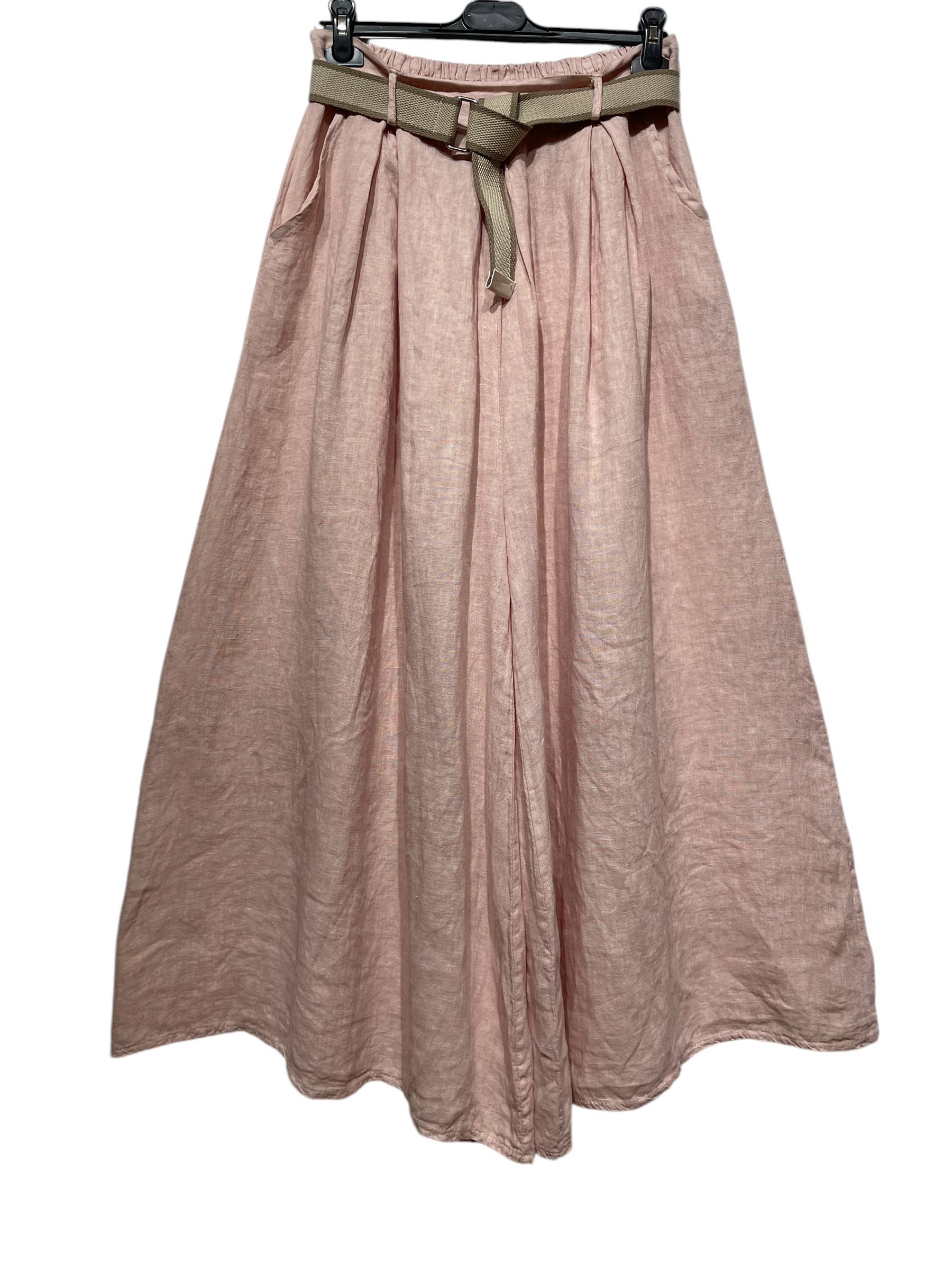 LINEN & COTTON HOUSE - Wholesale Pants - Women's - 22503 100% LINEN TROUSERS WITH BELT AND POCKETS21