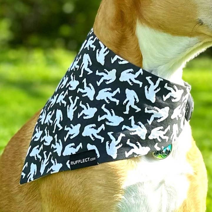 Sasquatch RUFFLECT® Dog Bandana for wholesale by RUFFLECT Dog Bandanas