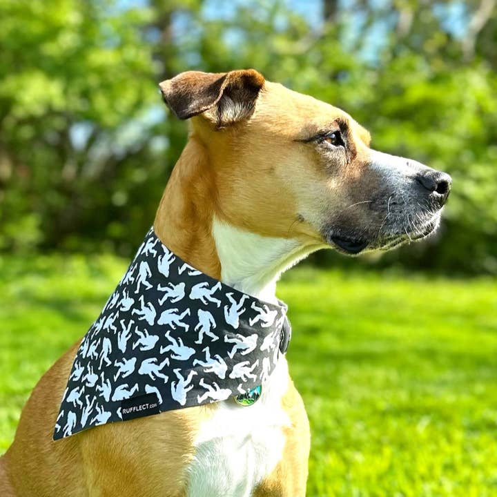 Sasquatch RUFFLECT® Dog Bandana for wholesale by RUFFLECT Dog Bandanas