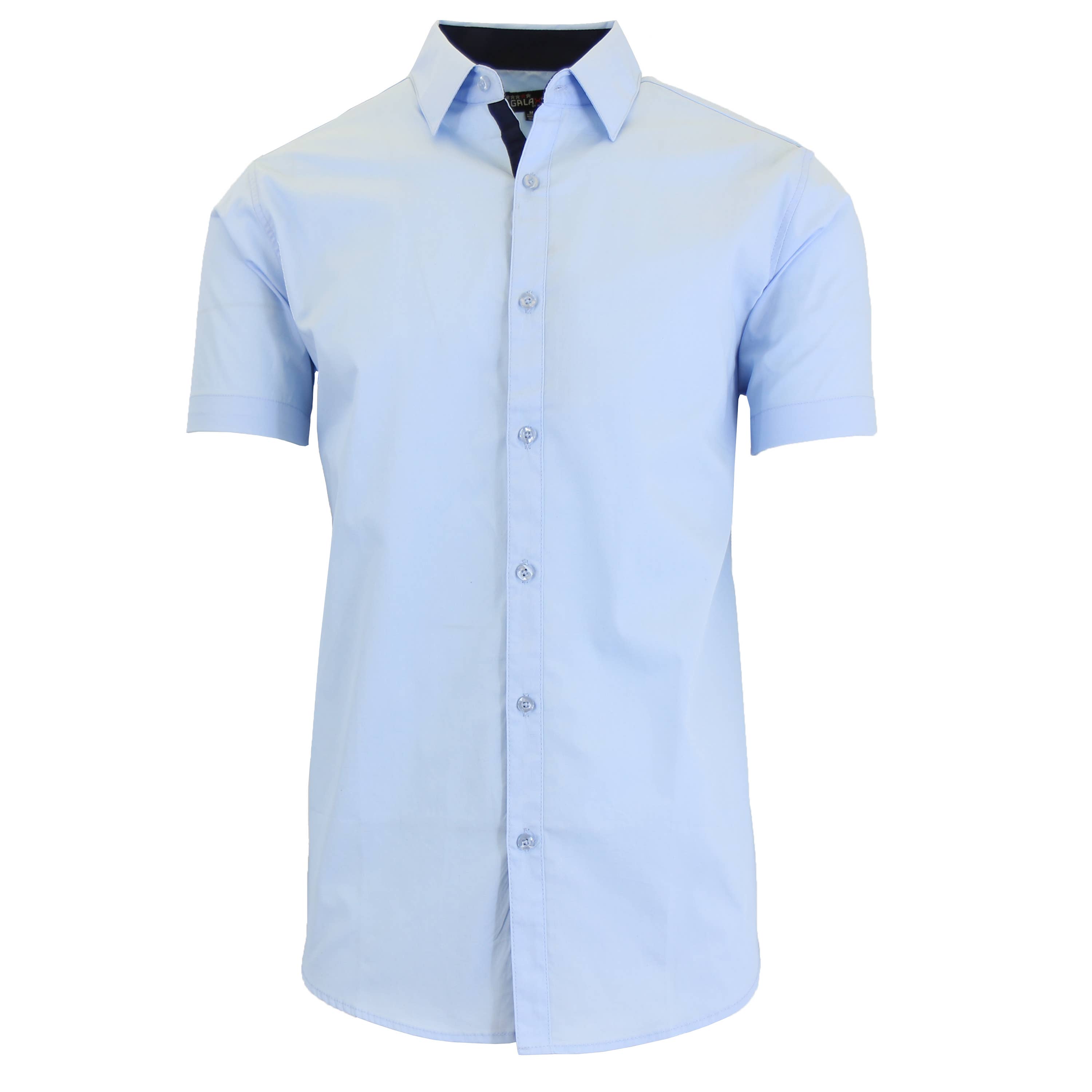 Galaxy By Harvic - Wholesale Button Down Shirt - Men's - Men's Slim Fit Short Sleeve Dress Shirts5
