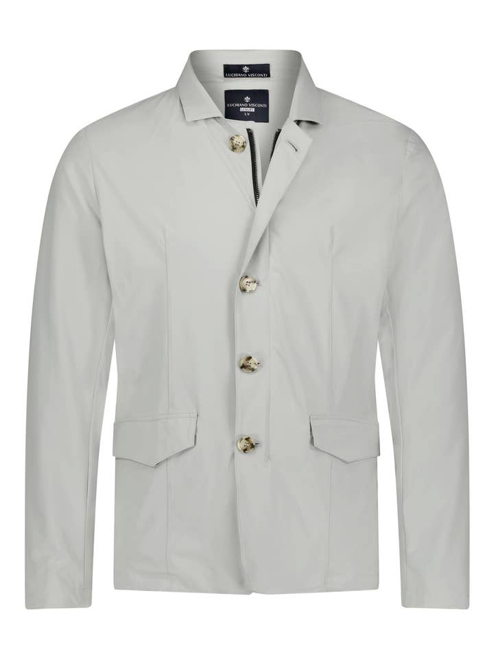 Beige Lichtgewicht Regenjas voor wholesale door Luchiano Visconti