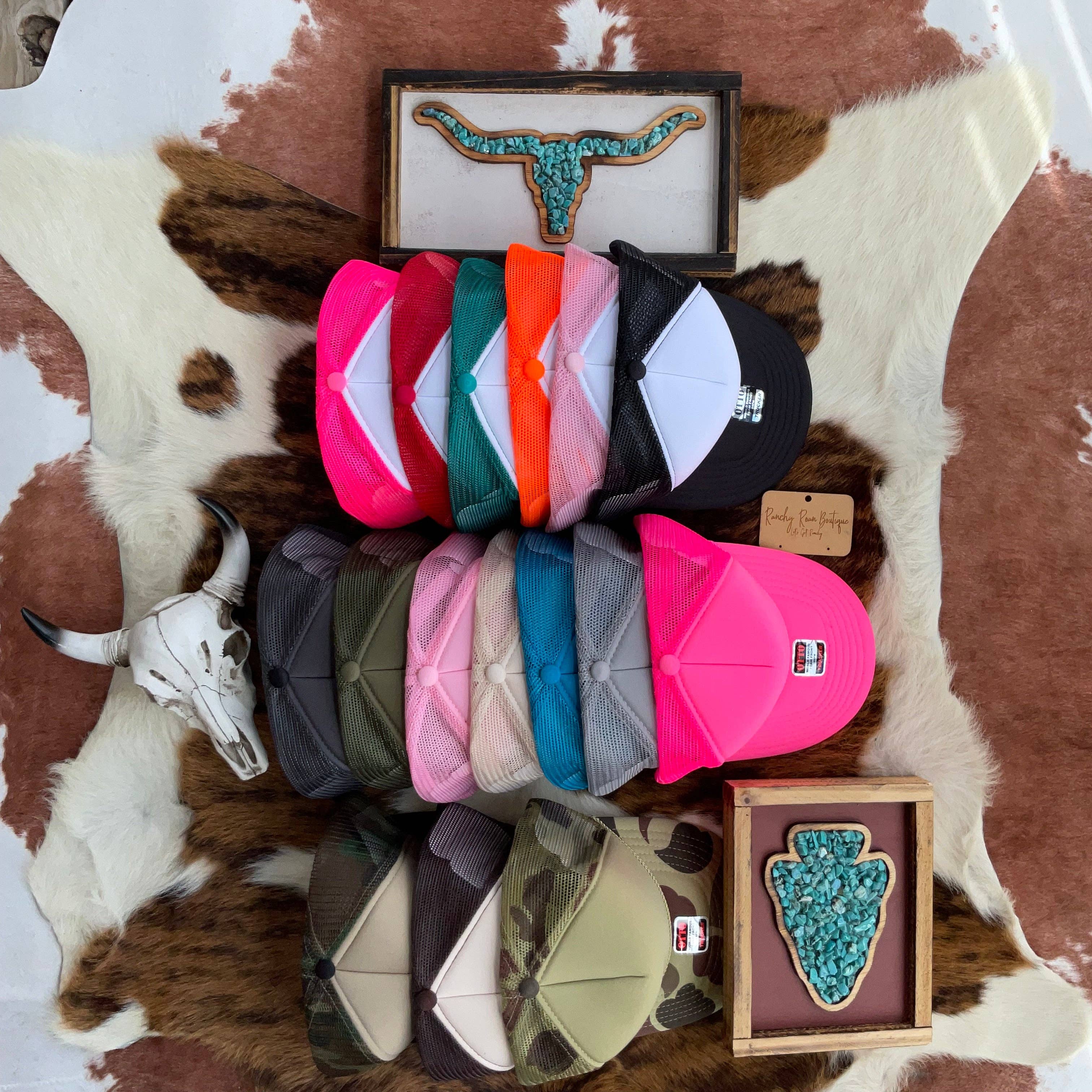 Ranchy Roan Boutique - Wholesale Trucker Hat - Women's - Honey I’m Home Trump Western Foam Front Trucker Hat1