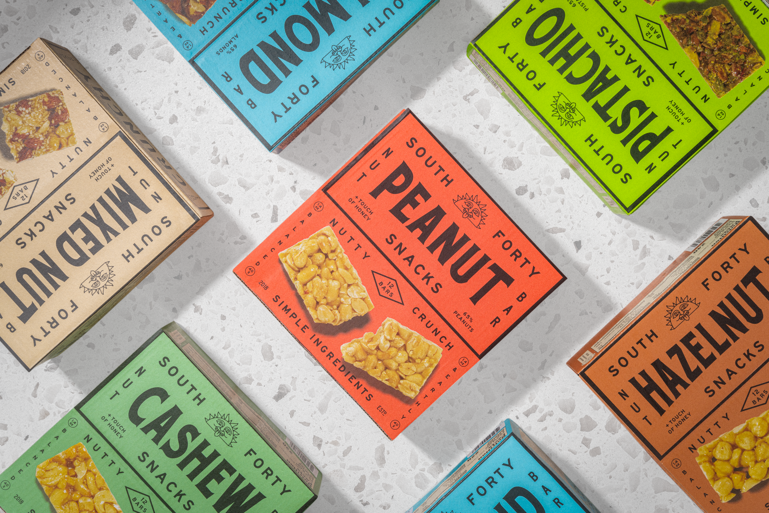 SOUTH FORTY SNACKS COMPANY - Vente Barres de céréales - Pack de 12, Barre de Noix Croquante aux Arachides (1,65 $ par unité)5