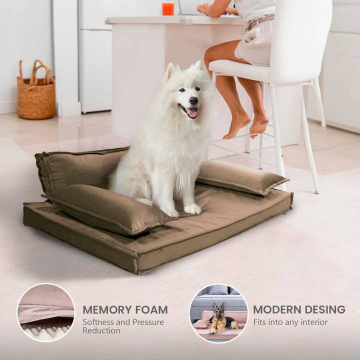 Precious Tails - Wholesale Pet Bed - Dog - Precious Tails Modern Sofa Bed - Medium