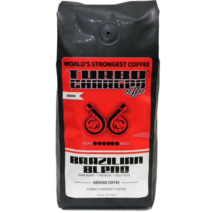Brasiliansk blandning Turbo laddat malet kaffe (1 lb) för wholesale av Lumina Global, Inc