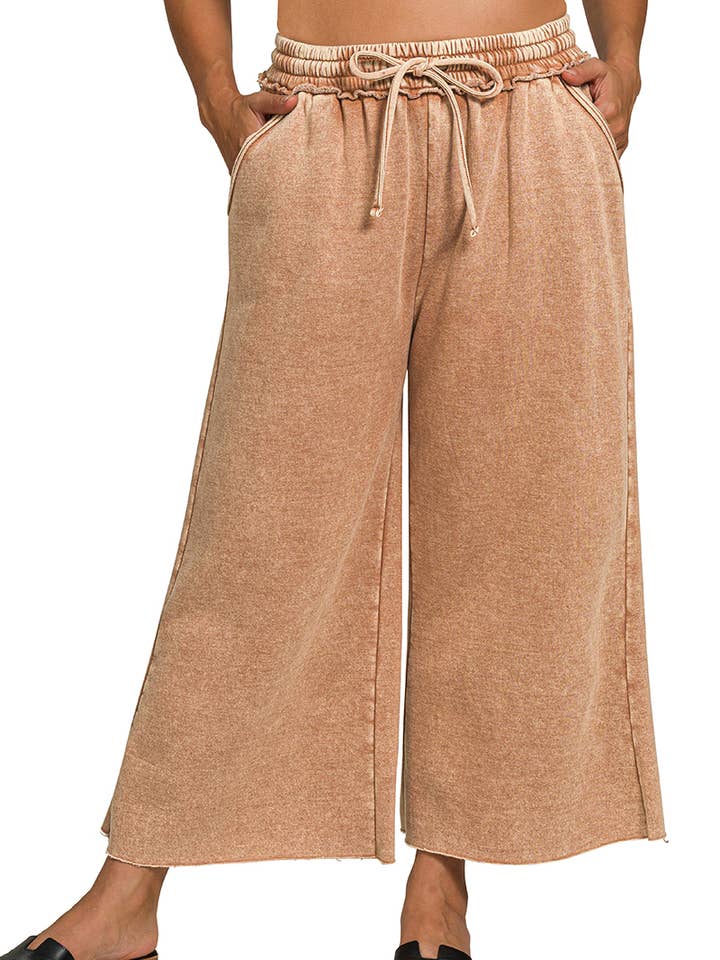 Pantaloni della tuta palazzo lavaggio acido con tasche per la vendita all'ingrosso da parte di 42POPS