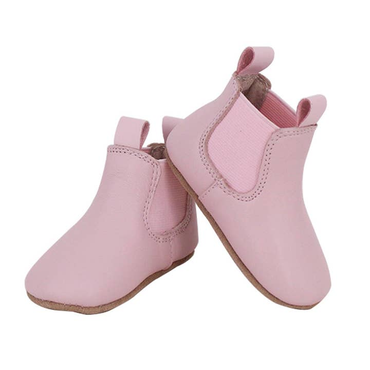 SKEANIE Reitstil Baby- und Kleinkind-Erst-/Vorlaufstiefel – Echtes Leder mit flexibler Sohle in Pink für den Großhandel von SKEANIE Baby & Toddler Shoes