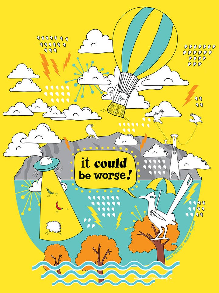 Originaldruck 11" x 14" — Es könnte schlimmer sein für den Großhandel von Mobius Theory