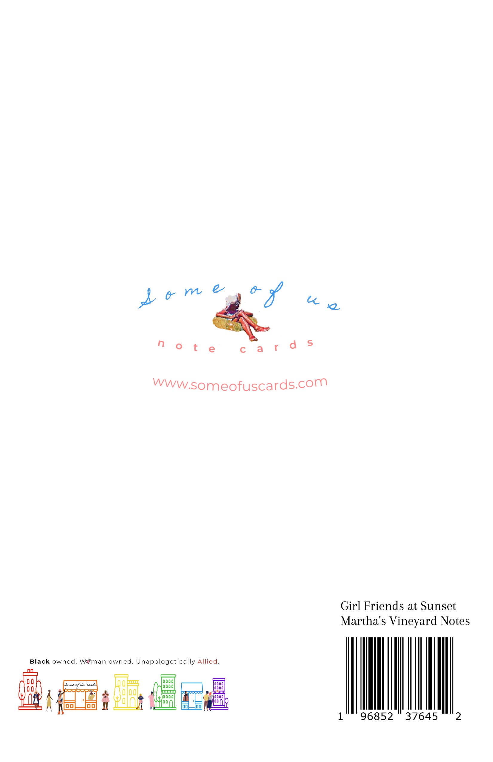 Some of Us Notecards, LLC - Wholesale Stationery/Notecard Set - Girl Friends at the Inkwell: A Martha's Vineyard Note1