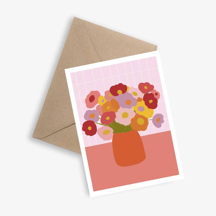 Cartão e Cartaz simples - As Anémonas por atacado de LE PAPIER GRAPHIQUE