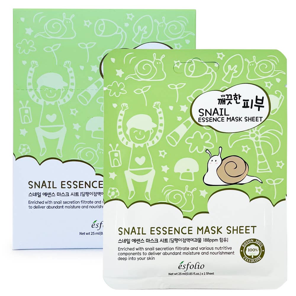 My Wholesale Fashion - Wholesale Skincare Face Mask - [Esfolio] Pure Skin Essence Mask Sheet - Snail1