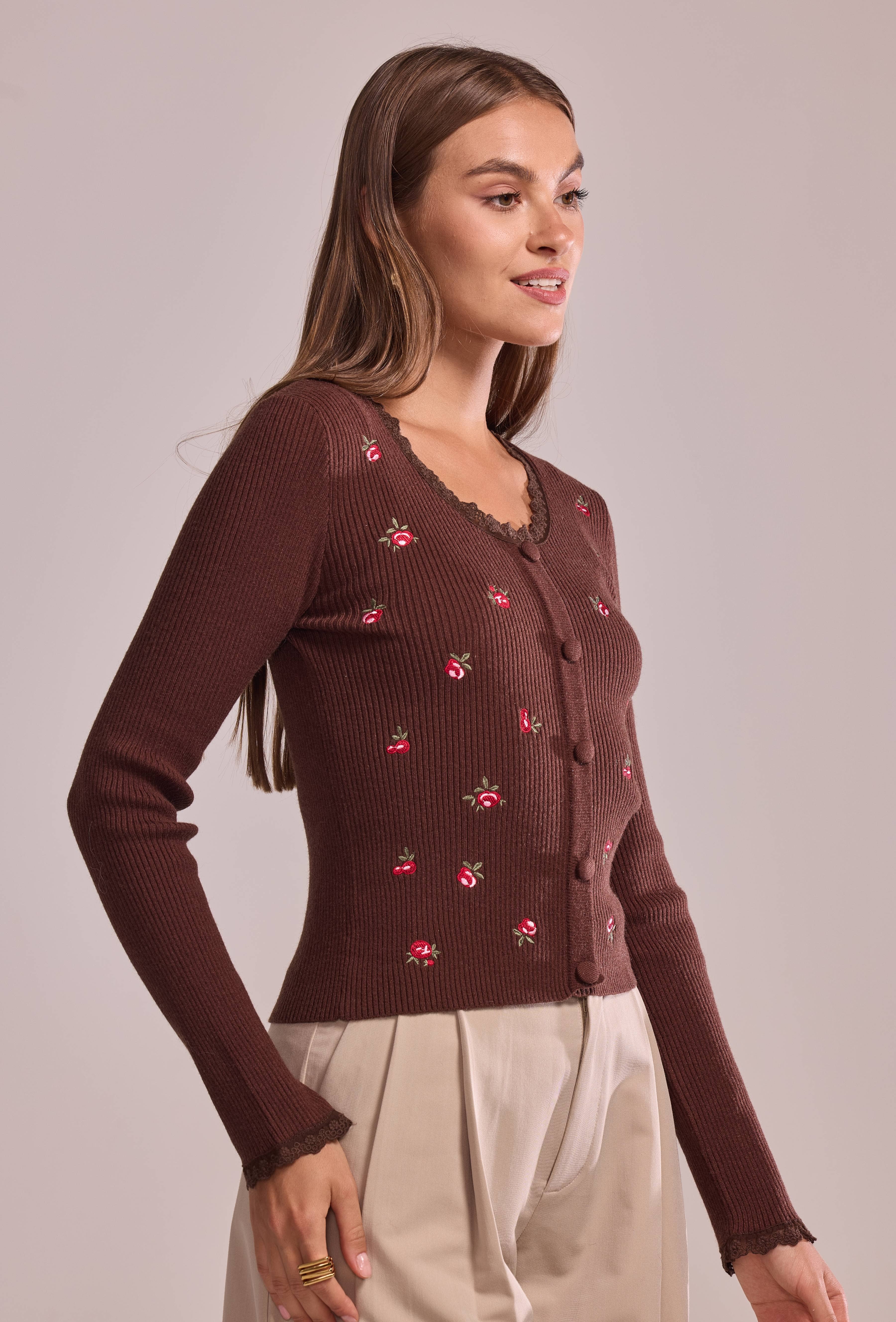Cherry Paris - Wholesale Knit Sweater - Women's - Pull Ysée - IY2570221