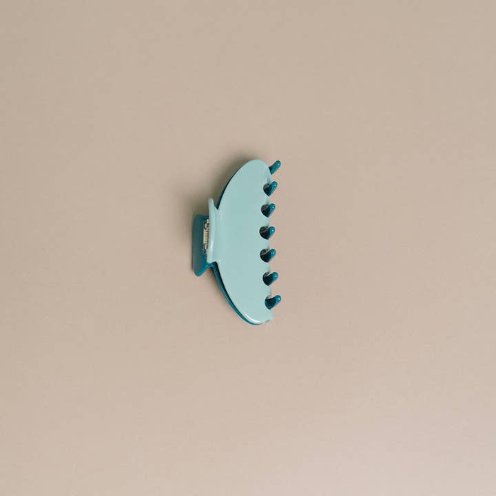 NAT + NOOR - Venta al por mayor Horquilla para el pelo - Mujer - Pinza de Pelo | Robin | 4" Mediana | Bicolor Turquesa