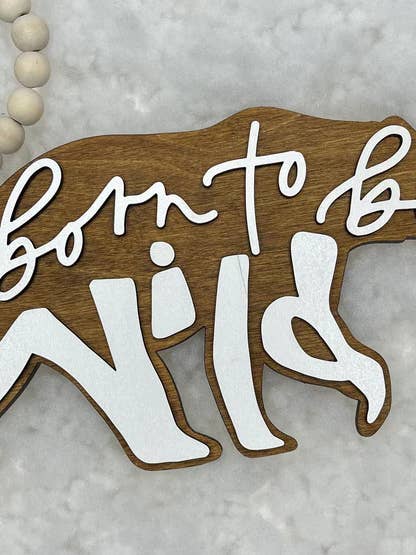 Nacido para ser salvaje para venta al por mayor de Xtina’s Craft Corner