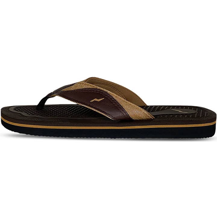 Eastern Off Price - Wholesale Sandals - Men's - Norty Mens Flip Flop Sandal 42455 Brown1