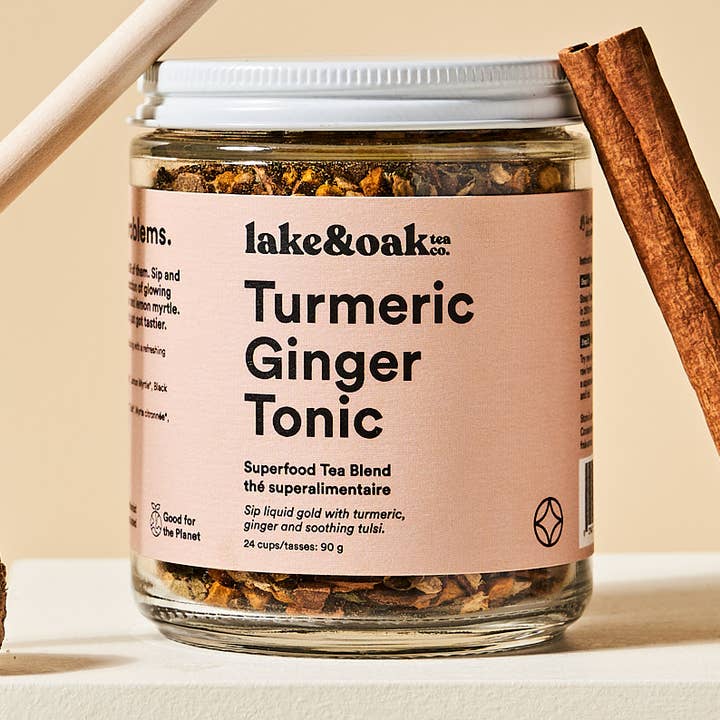 Tônico de Cúrcuma com Gengibre - Chá Superalimento por atacado de Lake & Oak Tea Co.