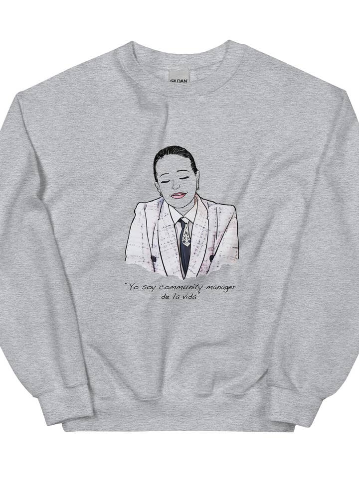 Noemí Argüelles sweatshirt; Community Manager for livet for engroshandel hos El loco del Pelo Rizo