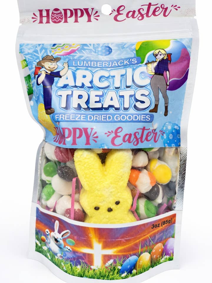 Joyeuses Pâques bondissantes — Lapin jaune pour la vente par Lumberjack's Arctic Treats