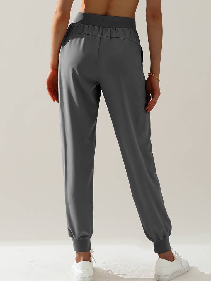 NINEXIS - Wholesale Pants - Women's - CWBLP423_Elastic Band Waist With Side Pocket Pants33