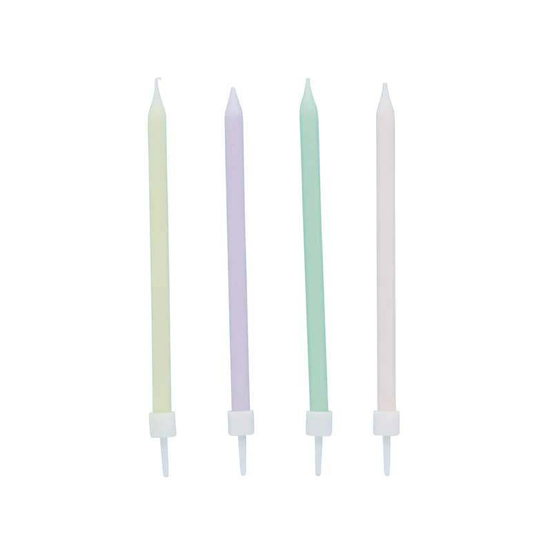 Hootyballoo by Club Green – wholesale Cake candle – Pastel Skinny Candles 12 Pack